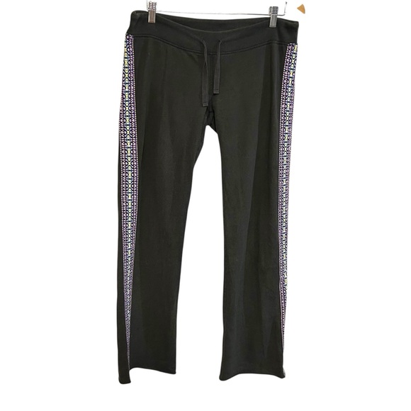 Lucky brand S-L sweatpants “hippie” butt embroidery side trim wide leg Y2K boho - Picture 15 of 16